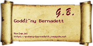 Godány Bernadett névjegykártya